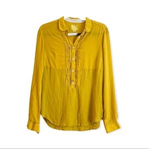 Anthropologie Maeve Buttoned Long Sleeve